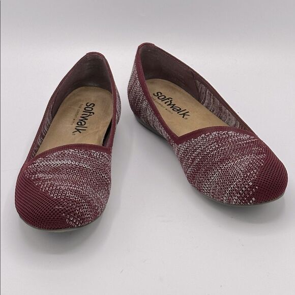Softwalk Sicily Ballet Flats Size 7M Burgundy - Picture 4 of 14